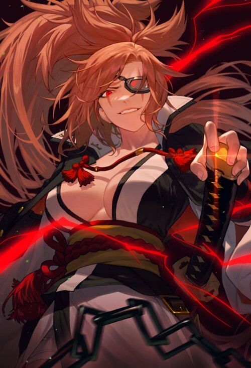  baiken guilty gear and 1 more drawn by cheolsu sample a6b0b22d21a5b6d282da0a6d926da443